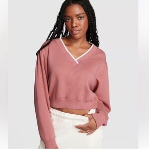 NWOT PINK Victoria's Secret Mauve Sweatshirt Size L